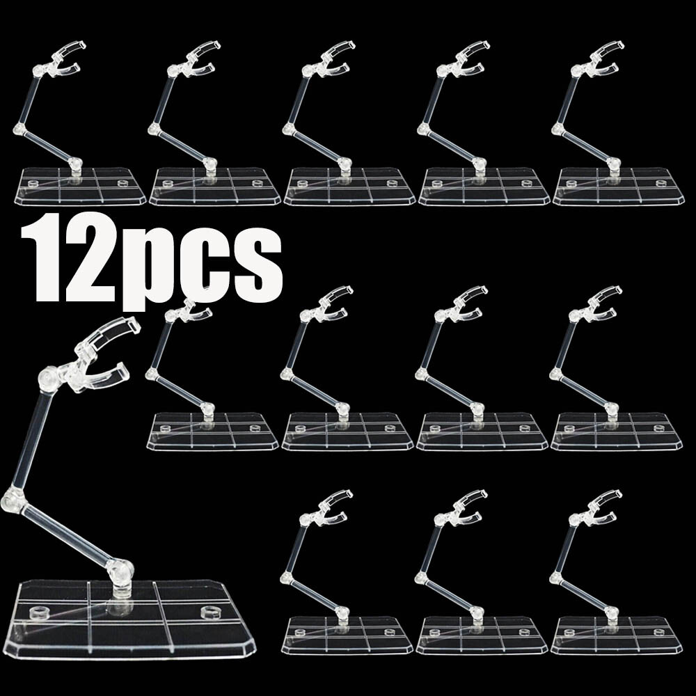 Action Figure Stand - 12 supporti regolabili per esporre action