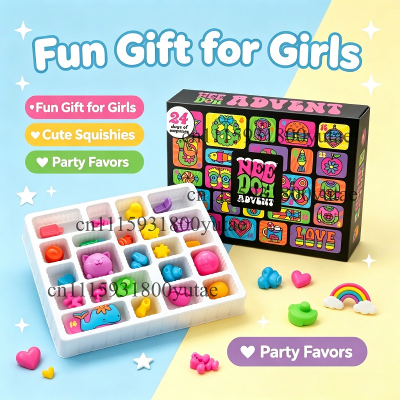 Fidget Cube Original - Calendario dell'Avvento di Natale, Scatola a